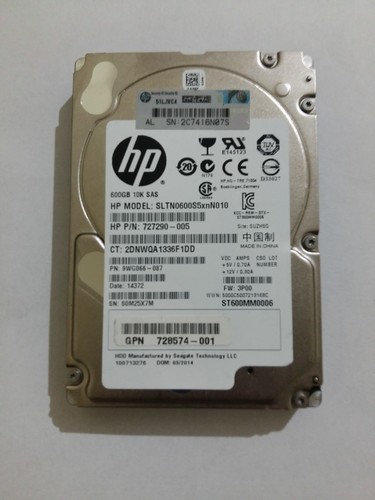 Sltn0600s5xnn010 600gb sas - hp,