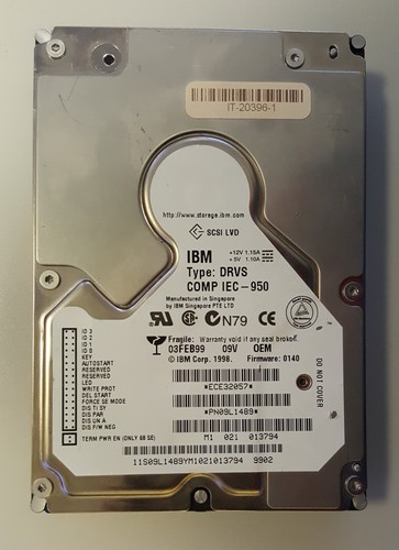 Hard disk ibm drvs 09v - ,