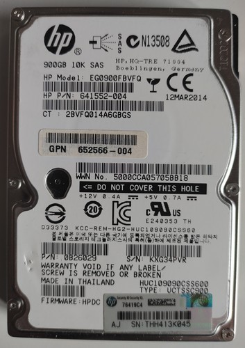 Hpe 900gb sas 10k 2 - 900gb,