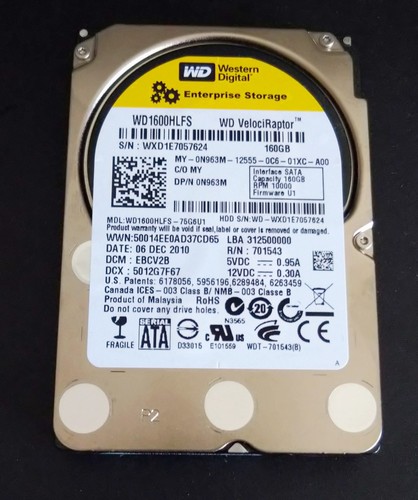 Western digtal hdd 160 - hdd, gb